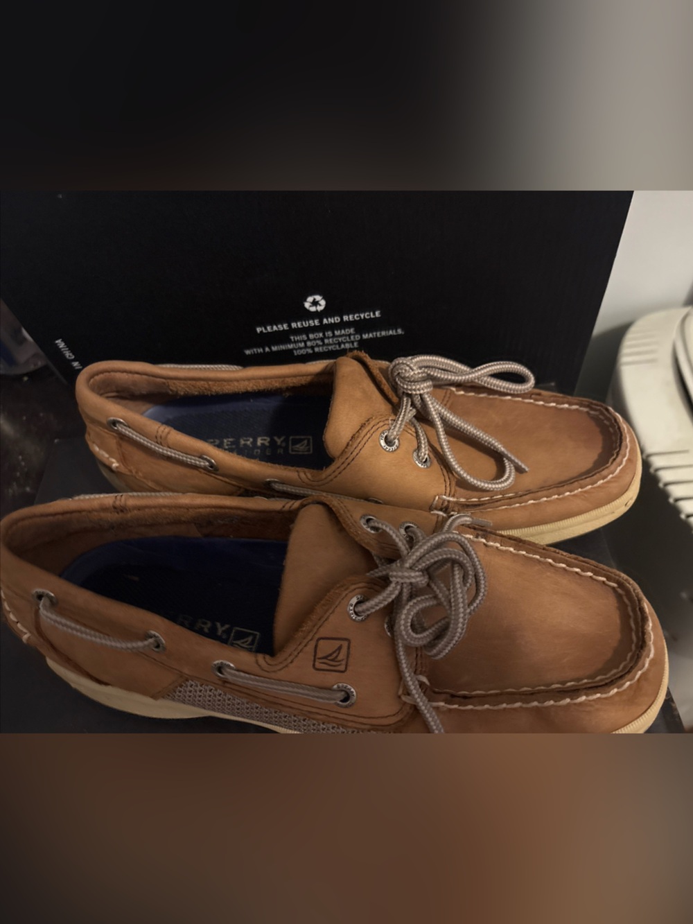 Sperry Brown Leather Classic Boat Shoes